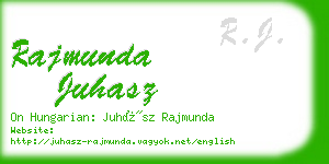 rajmunda juhasz business card